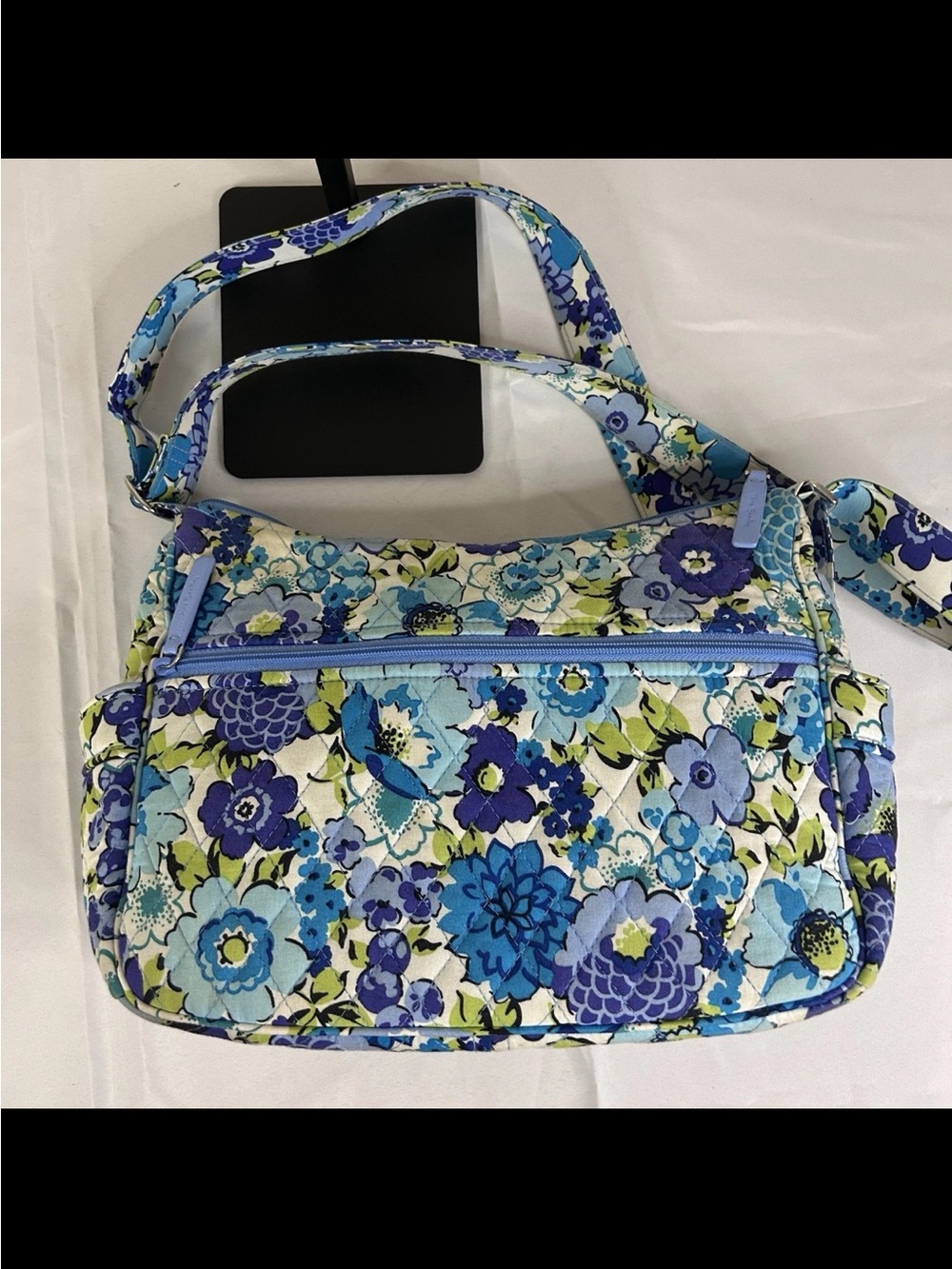 Vera Bradley Floral Blue Crossbody Shoulder Bag and Wallet Set - Picture 6 of 14